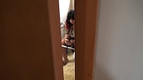 My horny 18 year old stepson caught me pissing from my hairy mature pussy My horny 18 year old stepson caught me pissing from my hairy mature pussy