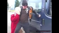 Granny Dora gets taken and fucked in van