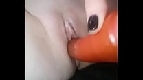 Creamy pussy dildo