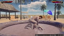 Ethan vs Scara Naked Fighter 3D