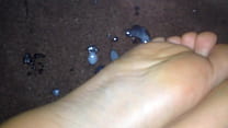 My last night cum on my step sister 039 s feet