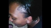 Monster Ebony Facial Amateur Blowjob Taking Big Load From BBC Black POV BJ