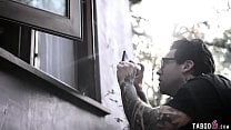 Perverted neighbor hot teen into having sex Perverted neighbor hot teen into having sex