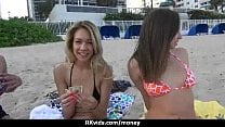 Stunning Euro Teen Gets Talked In To Giving A Blowjob For Cash 27