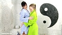 Bathtub Beauties by Sapphic Erotica   Sally and Salma have lesbian fun