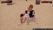 Vilkor VS Jill Naked Fighter 3D
