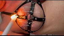 Waxing My Big Tits and Pierced Nipples in New Leather Bra Waxing My Big Tits and Pierced Nipples in New Leather Bra