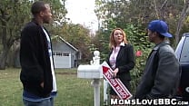 Busty redhead MILF drilled roughly by two ghetto BBCs Busty redhead MILF drilled roughly by two ghetto BBCs