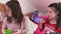 Lesbian lovers play dress up and have sex Lesbian lovers play dress up and have sex