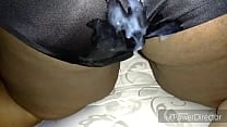 Cum on Juicy Lucys silky black panties Cum on Juicy Lucys silky black panties