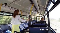 Amateur sluts sharing cock in the public bus Amateur sluts sharing cock in the public bus