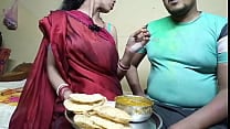 First time Indian festival holi celebrate with neaughbour wife First time Indian festival holi celebrate with neaughbour wife