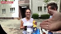 LETSDOEIT Amateur German Milf Picked Up and Fucked In the Van
