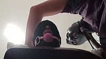 Tied up blindfolded and ballgagged milf gets fucked in her mouth pussy and ass Tied up blindfolded and ballgagged milf gets fucked in her mouth pussy and ass