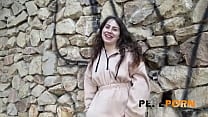 Cute Anabel Luna shows her pussy in public before an UNFORGETTABLE POUNDING