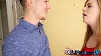 Little cutie cannot resist the dude groping her soft tits