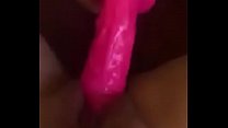 Slut Wife 039 s pussy squirting on a big dildo part 1