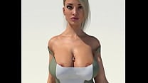 giantess no bra walking