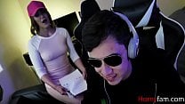Gamer Stepbro Fucks Sis While Playing Kenzie Madison