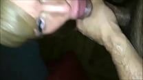 Amateur Blonde chick Interracial Blowjob