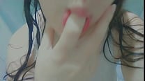 Naughty girl taking a hot shower and getting horny ending up masturbation at shower mouth close up Naughty girl taking a hot shower and getting horny ending up masturbation at shower mouth close up