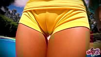 Busty Blonde Teen Exposing Round Ass n Cameltoe With Lesbian Busty Blonde Teen Exposing Round Ass n Cameltoe With Lesbian