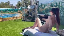 Italian Horny Milf Artemisia Love showing her perfect body outdoor on a solo vacation
