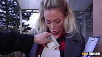 Well shaped blonde Isabella Deltore fucks for some cash