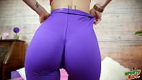Incredible CAMELTOE and THIGH GAP Skinny Beautiful Babe in Tight Lycra