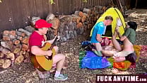 Three Boys Freeusing the Hot Chick During Their Camping Fuckanytime Three Boys Freeusing the Hot Chick During Their Camping Fuckanytime