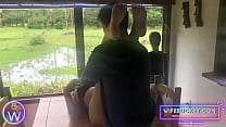 Wife Porn by WifeBucket   Big boob mamacita being fucked by the window in a rainy day