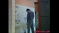 German mature woman fucked in public toilet