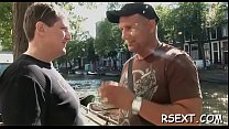 Older stud takes a trip to visit the amsterdam prostitutes
