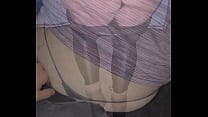 Pillow play Shakes her big ass outdoors