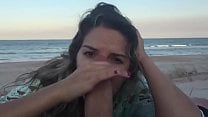 Throating Pov blowjob on the beach Throating Pov blowjob on the beach