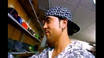 Big tit Asian slut in leggings fucked in a shop Big tit Asian slut in leggings fucked in a shop