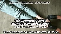 Black Nitrile Gloves Toenail Clipping Session