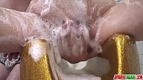 Miina Kanno gets busy with dick in the soapy bath   More at Japanesemamas com