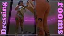 Come with me to buy new clothes Camera in public bathroom dressing rooms