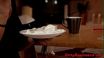 Pretty sub masturbates while lezdom watches Pretty sub masturbates while lezdom watches