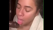 Girl plays with dildo