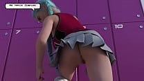 Lisa sin bragas en el vestuario termina en chorros en la cara de su amiga Lisa sin bragas en el vestuario termina en chorros en la cara de su amiga