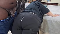Sexy Big Ass Curvy Blonde Milf In Yoga Pants Twerking amp Teasing Black Guy Resulting In Cum On Ass Shooting Big Load