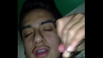 Cute Mexican sucks the Gin out bastards dick Cute Mexican sucks the Gin out bastards dick