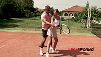 Hardcore fucking on the tennis court gives Tiffany Tatum chills of pleasure GP580