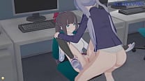 Aoba Suzukaze and Hifumi Takimoto masturbates and intense futanari sex New Game Hentai Aoba Suzukaze and Hifumi Takimoto masturbates and intense futanari sex New Game Hentai