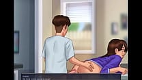 Ms Debbie and step son Horny Fuck Dog Style Summertime saga