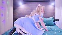 Alice on WonderVideos  White Rabbit  039 s carrot turned into vibrator inside tight Alice  039 s holes