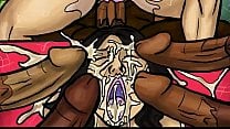 Latin milf gang banged in her apartment illustration Latin milf gang banged in her apartment illustration