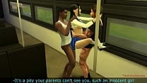Sims 4  Japanese college girl groped and fucked with no mercy in bus Sims 4  Japanese college girl groped and fucked with no mercy in bus